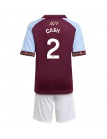 Aston Villa Matty Cash #2 Domácí dres pro děti 2025-26 Krátký Rukáv (+ trenýrky)